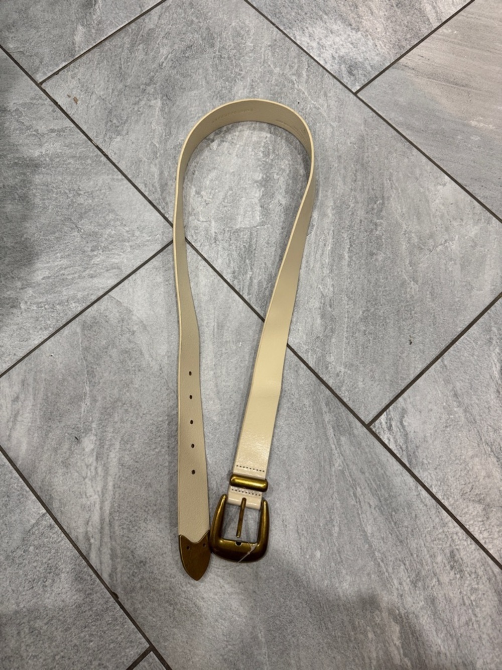 Anthropologie genuine leather belt - xl